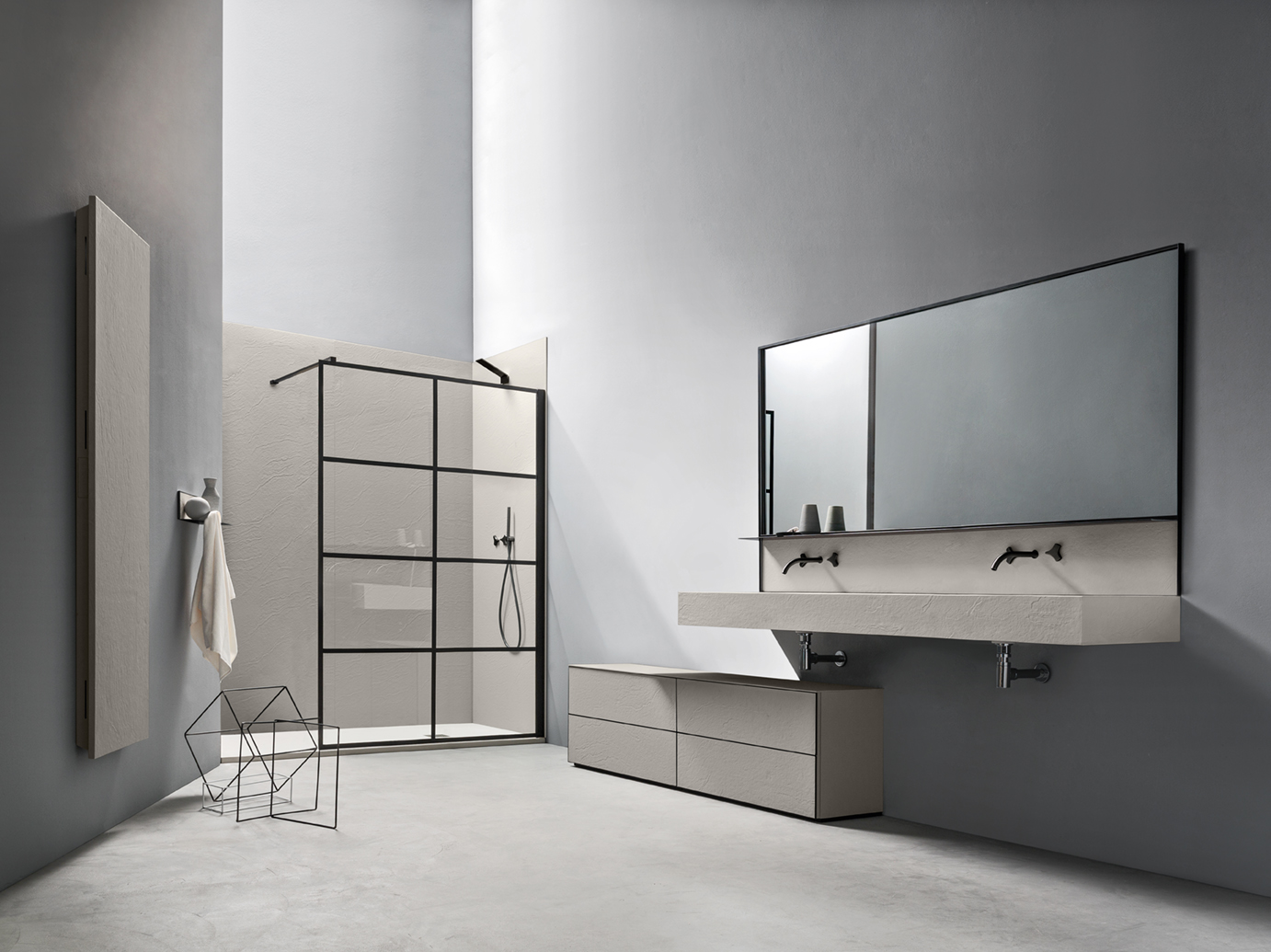 bagno arblu - total look coordinato in pietrablu well corda